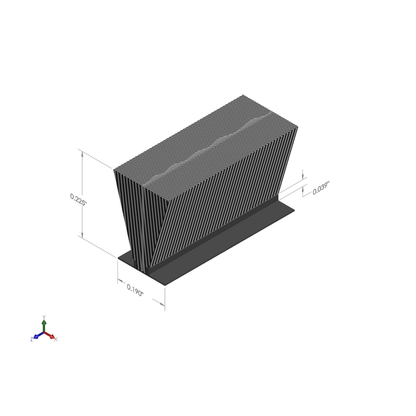 Pile with Fin Black Backing 80902 5.72mm X 4.85 mm - Image 2